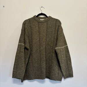 Canda Wool Cozy Brown Turtleneck Sweater